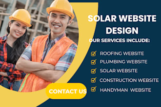 do wix solar website wix roofers website wix plumbing website wix handyman hvac