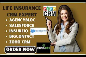 do life insurance crm health agencybloc salesforce insureio bigcontact zoho CRM