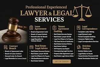 draft, review uk legal contract lease agreement breach letter legal contract