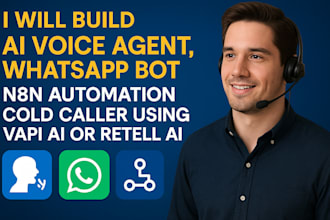 build ai agent voice agent n8n vapi ai cold calling retell ai whatsapp chatbot