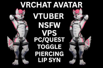 make custom vseeface furry avatar commission fursuit avatar vtuber model body