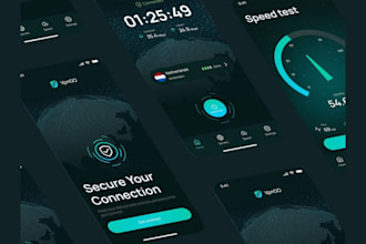 develop a custom VPN app with admin panel, in app purchases and ads