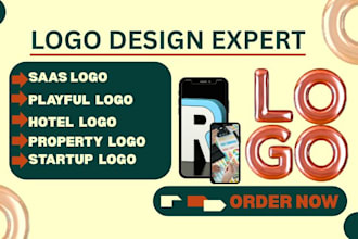 design timeless saas playful hotel property startup logo