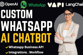 do custom whatsapp ai chatbot sms campaign chatbot IVR business API wit manychat