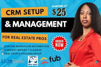 manage or set up your CRM for real estate success