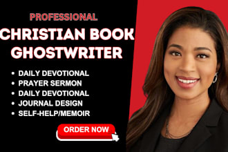 christian book ghostwriter prayer journal sermon book daily devotional for kdp