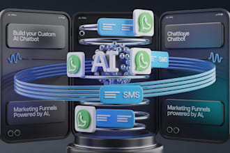 build custom ai chatbot, whatsapp ai chatbot marketing sms campaign chatbot ivr