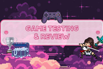 be your game beta tester