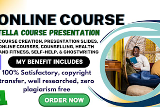 do online course creation, course curriculum, video editing, lesson plan