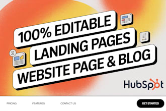 develop custom hubspot website, landing page, blog, and quote template