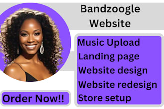 redesign design stunning bandzoogle website for your band or music brand