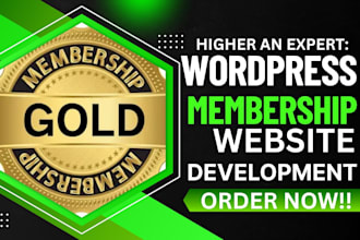 design wordpress membership website business website subscription website