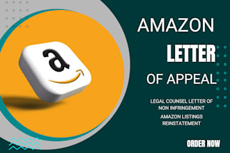 draft non infringement letter by legal counsel for amazon listings reinstatement