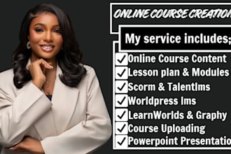 create course content for wordpress lms, learnworld, scorm, talentlms, learndash