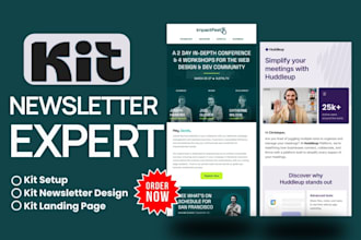 setup convertkit newsletter design kit email design do kit email template