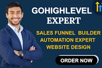 design gohighlevel website and build high converting sales funnel