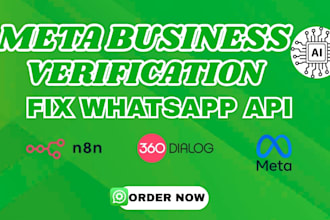 fix whatsapp business api meta business verification ai chatbot n8n automation