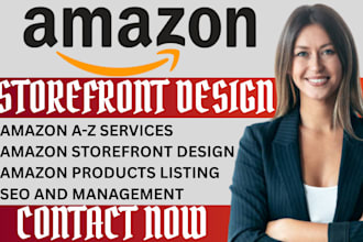 design professional amazon store  amazon storefront design amazon brand store