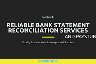 reconcile bank statement and pay stubs