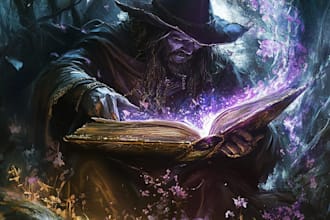 craft premium fantasy art book cover illustrations