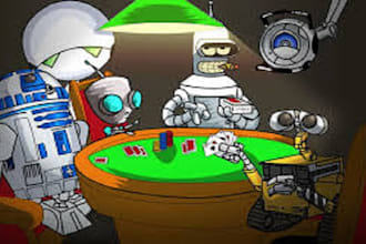 create advanced poker ai bot, machine learning, ai model, gto, piosolver, python