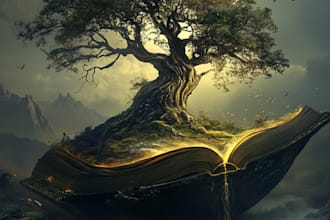 do book cover design, fantasy book cover illustration, non fiction book cover