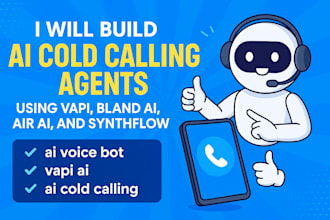 build ai cold calling agents agent ia using vapi, bland ai, air ai and synthflow