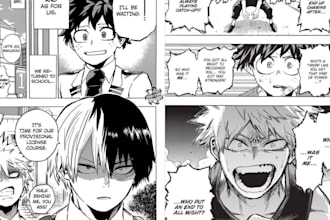 draw comic strip manga panel anime mange page manga storyboard comic book art