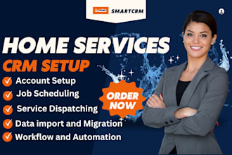 setup home services crm dispatch kickserv zuper gorilla desk connecteam crm