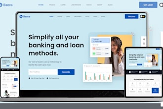 create mortgage business loan website tax loan, payday loan finance ai web app