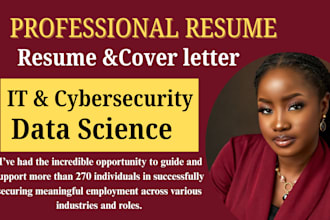 write cyber security, data science, data analyst resume, business analyst soc cv