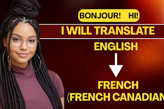 accurately translate between english and canadian french