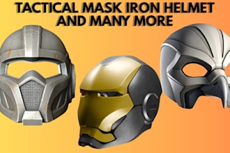 sculpt 3d mask 3d cosplay helmet custom 3d mask model 3d mask for 3d printing
