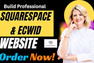 build or rebuild ecwid squarespace website design development custom website SEO