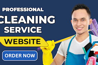 build house cleaning website, office cleaning website, cleaning website