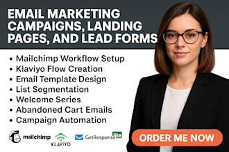 setup mailchimp workflows list segmentation email template design klaviyo flows