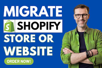 migrate transfer move wix, woocommerce, squarespace, magento to shopify website