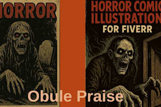 create horror comic comic illustration comic book dark art creepy vintage comic