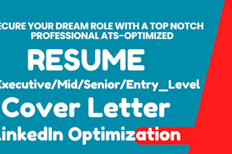 write, rewrite, create in 12hrs ats resume, executive CV, federal usajobs resume