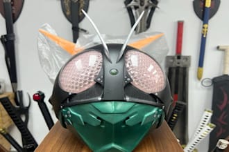 3d printable cosplay creation, 3d mask, 3d props knight armor wearable 3d helmet