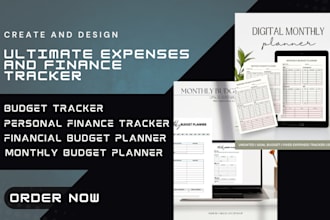 design budget tracker personal finance monthly budget planner financial forecast