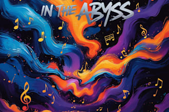 do unique abstract music album cover art