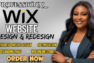 build wix website design, wix redesign, wix landing page, wix online store, SEO