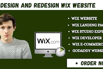 design, redesign or build a wix website, wix landing page or wix ecommerce store