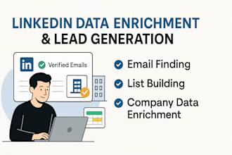 do linkedin data enrichment,email finding,list building,company data enrichment