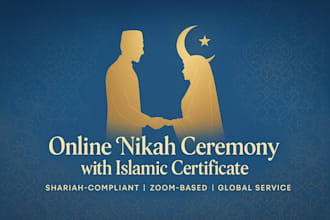 perform your online nikah ceremony with islamic certificate