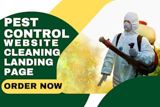 design pest control website, fumigation website cleaning website booking website