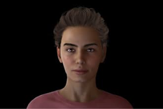 3d metahuman character, realistic game character modeling, 3d animation stylized