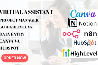 be your expert virtual assistant for canva, hubspot, and n8n automation