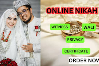 perform online islamic nikah with official documentation